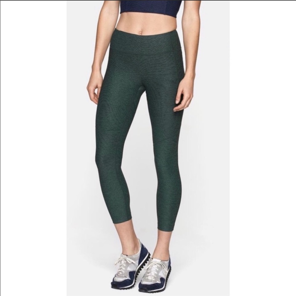 Outdoor Voices Warmup Leggings Cropped Forest Green Size Small